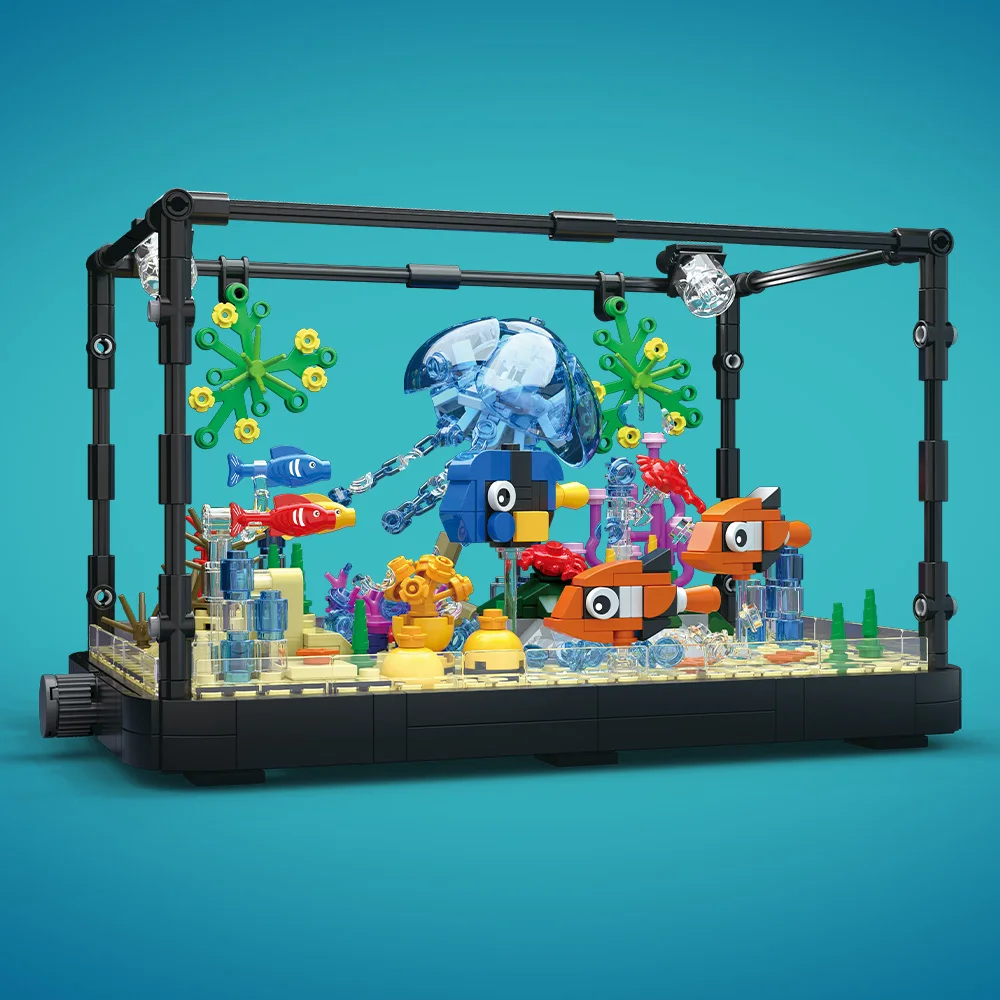 Işıklı Balık Tankı Yapım Blokl - Aquarium Marine Lights incelemesi ve fiyatı
